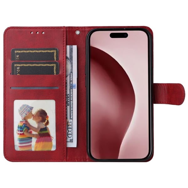 SKALO iPhone 16 Pro PU-nahkainen Lompakkokotelo