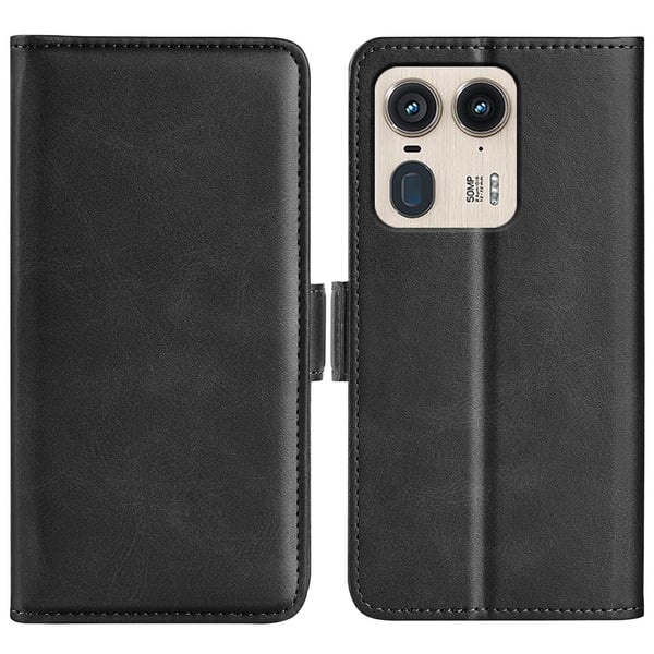 SKALO Motorola Edge 50 Ultra Premium Cut Flip Cover - Sort