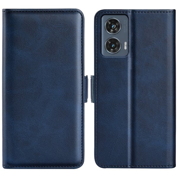 SKALO Motorola Edge 50 Fusion Premium Cut Flip Cover - Blå