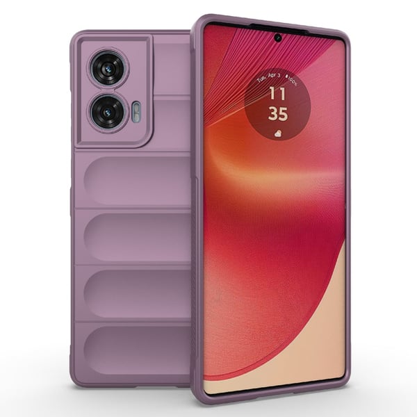 SKALO Motorola Edge 50 Fusion Rugged Bumpers TPU-Cover - Lilla