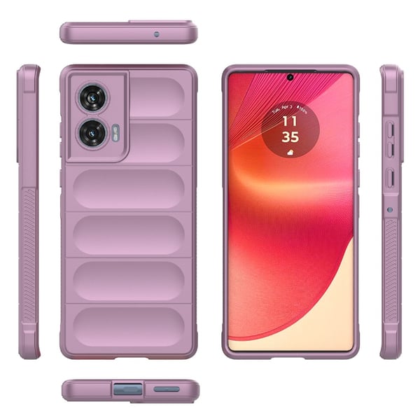 SKALO Motorola Edge 50 Fusion Rugged Bumpers TPU-Cover - Lilla