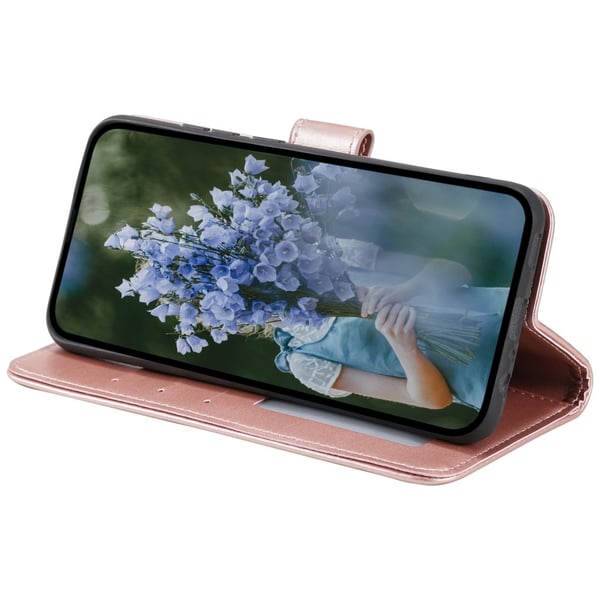 SKALO Motorola Edge 50 Fusion Mandala Flip Cover - Rosa guld