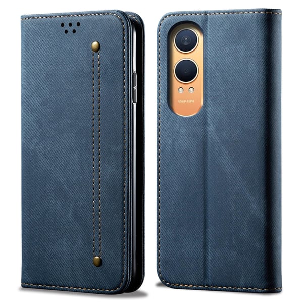 SKALO OnePlus Nord CE4 Lite 5G Jeans Flip Cover - Blå