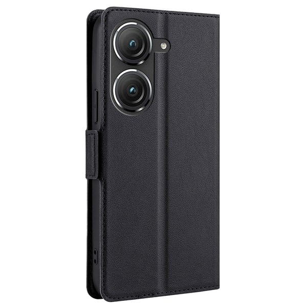 SKALO Asus Zenfone 9 5G Ultratynd Premium Wallet Case - Sort