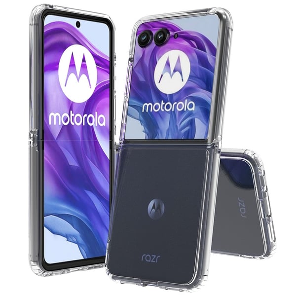 SKALO Motorola Razr 50 Ultra 5G TPU Clear Hybrid Cover - Gennemsigtig