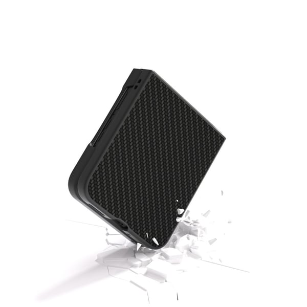 Motorola Razr 50 Ultra 5G SKALO ABEEL Carbon Fiber Cover - Sort