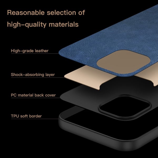 OnePlus Nord 4 SKALO PU-læder hybridskal Blå
