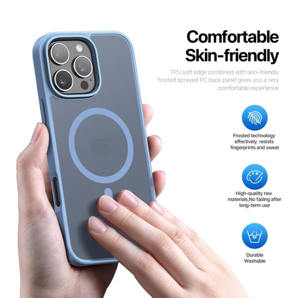 DUX DUCIS iPhone 16 Pro Yind Series Matte Finish Cover - Blå