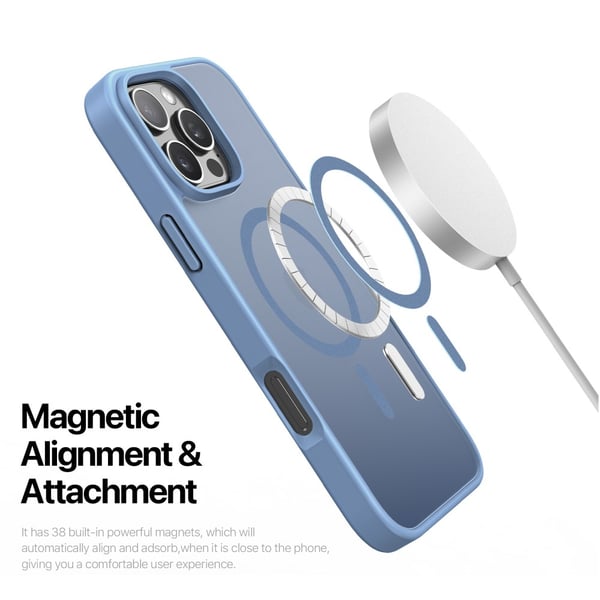 DUX DUCIS iPhone 16 Pro Yind Series Matte Finish Cover - Blå