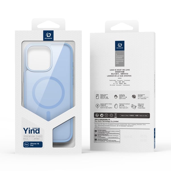 DUX DUCIS iPhone 16 Pro Yind Series Matte Finish Cover - Blå