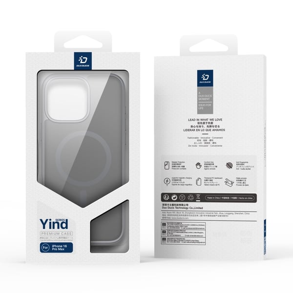 DUX DUCIS iPhone 16 Pro Max Yind Series Matte Finish Cover - Grå