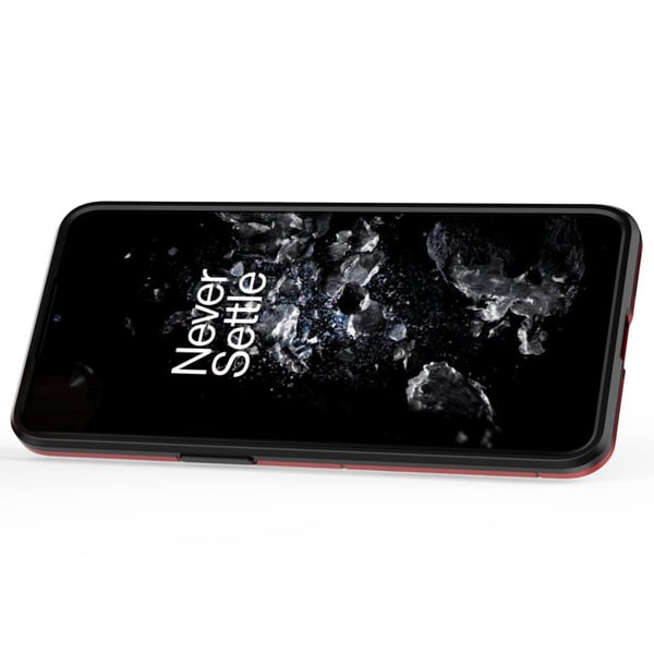 SKALO OnePlus 10T 5G Armor Hybrid metal ring cover - Rød