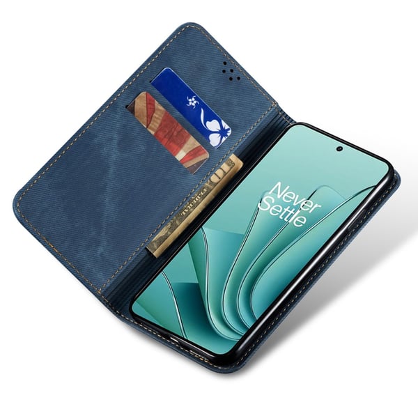 SKALO OnePlus Nord 4 Jeans Flip Cover - Blå