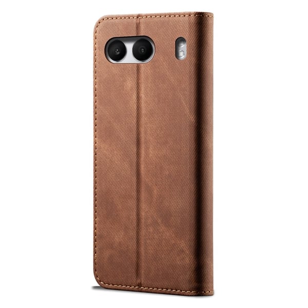 SKALO OnePlus Nord 4 Jeans Flip Cover - Brun