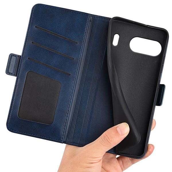 SKALO OnePlus Nord 4 Premium Wallet Flip Cover - Blå