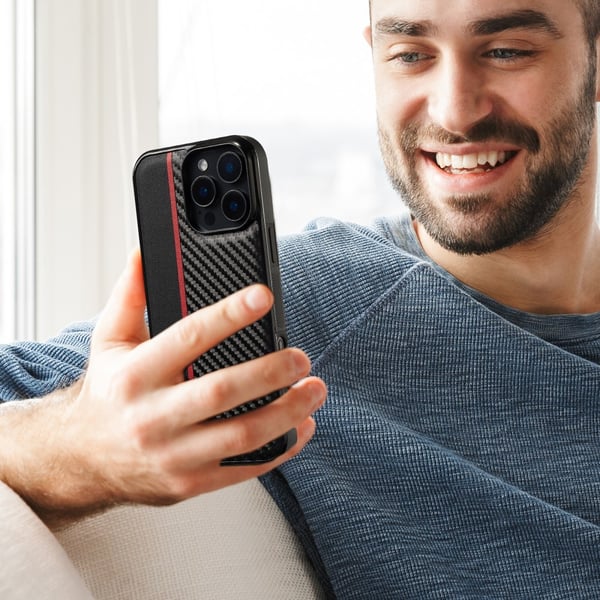 LC.IMEEKE iPhone 16 Pro Carbon Fiber Cover