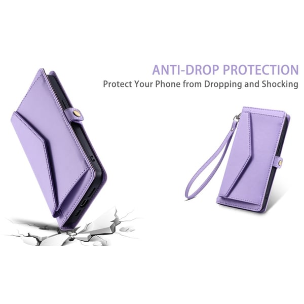 SKALO iPhone 16 Plus Evelope Clutch 5-Lokeroa - Violetti