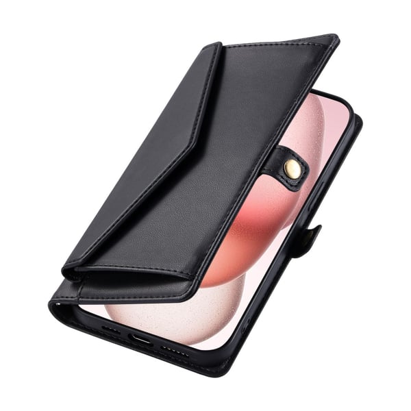 SKALO iPhone 16 Pro Evelope Clutch 5-Lokeroa - Musta