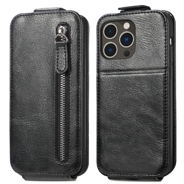 SKALO iPhone 16 Pro Max Vertical Flip Cover - Sort