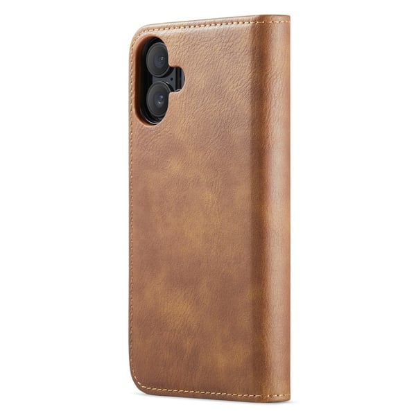 DG MING iPhone 16 Plus 2-i-1 Magnet Pungetui - Brun