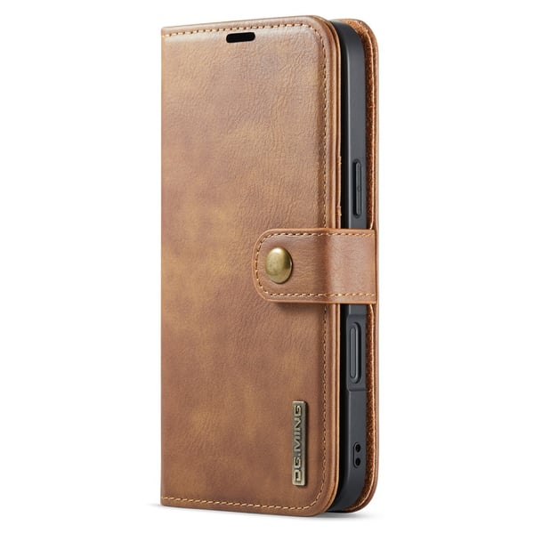 DG MING iPhone 16 Plus 2-i-1 Magnet Pungetui - Brun