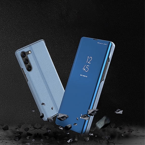 SKALO Samsung S23 Clear View Flip Cover - Lilla