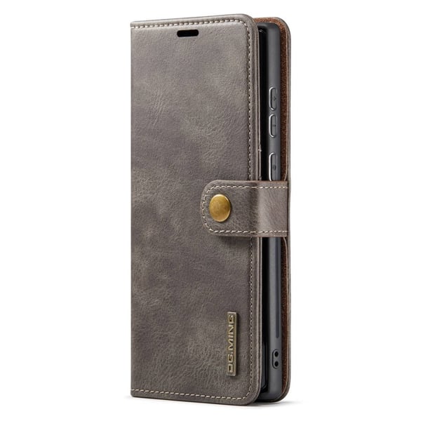 DG MING Samsung S23 Ultra 2-i-1 Magnet Pungetui - Grå