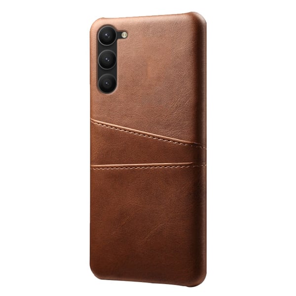 SKALO Samsung S23 PU-læder Kortholder Cover - Brun