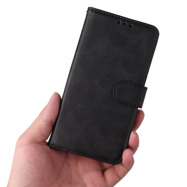 SKALO Xiaomi Redmi Note 12 Pro 5G Lompakkokotelo PU-nahkaa - Musta