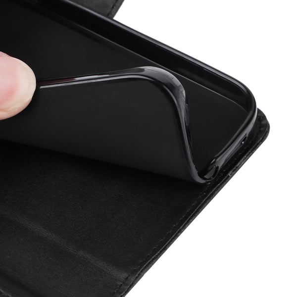 SKALO Xiaomi Redmi Note 12 Pro 5G Lompakkokotelo PU-nahkaa - Musta