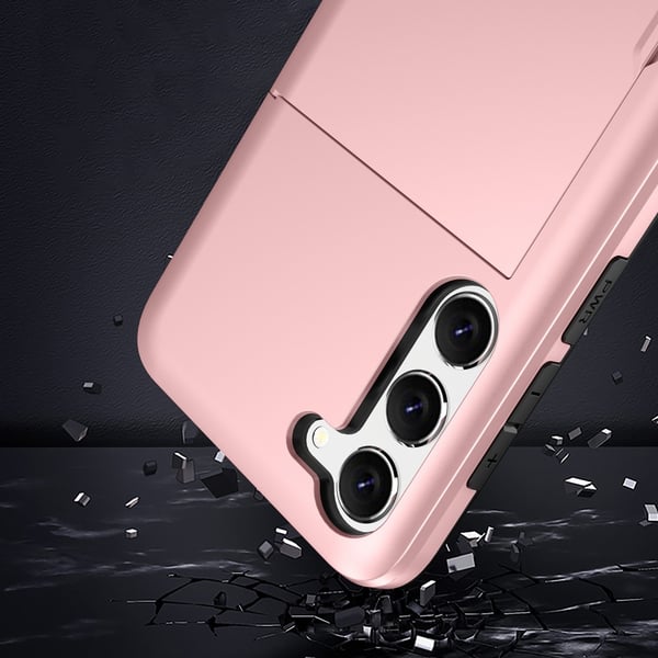 SKALO Samsung S23 Armor Cover kortholder - Sort