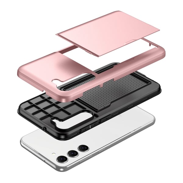SKALO Samsung S23 Armor Cover kortholder - Sort