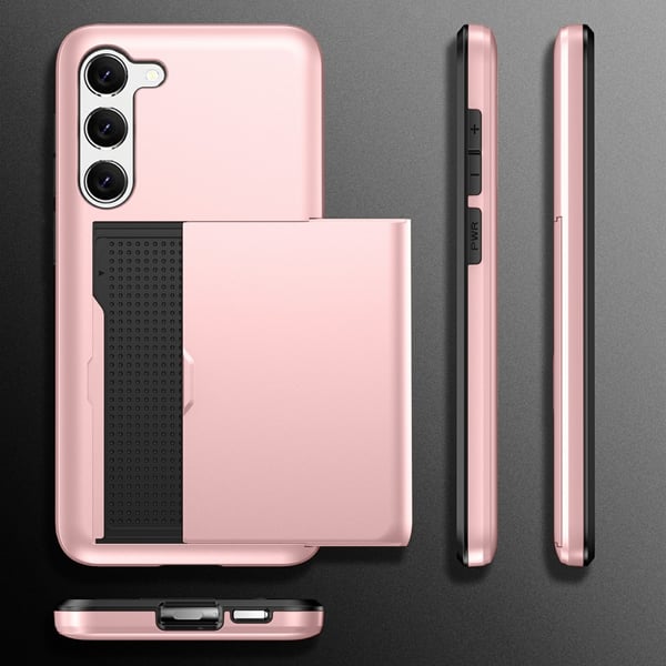 SKALO Samsung S23 Armor Cover kortholder - Guld