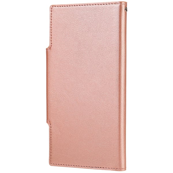 SKALO Samsung S23 Ultra DOLIZMA 2 i 1 magnetisk pungetui - Rosa guld