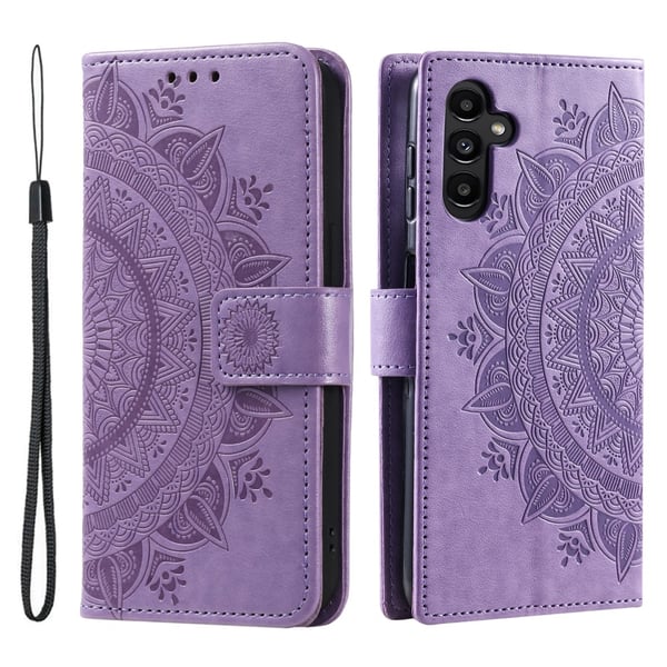 SKALO Samsung A34 5G Mandala Flip Cover - Lilla