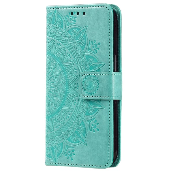 SKALO Samsung A34 5G Mandala Flip Cover - Turkis
