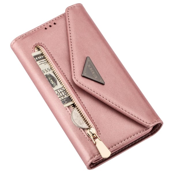 SKALO Samsung A34 5G Evelope Clutch 8-RUM - Rosa guld