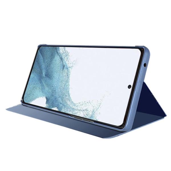 SKALO Samsung A54 5G Clear View Flip Cover - Blå
