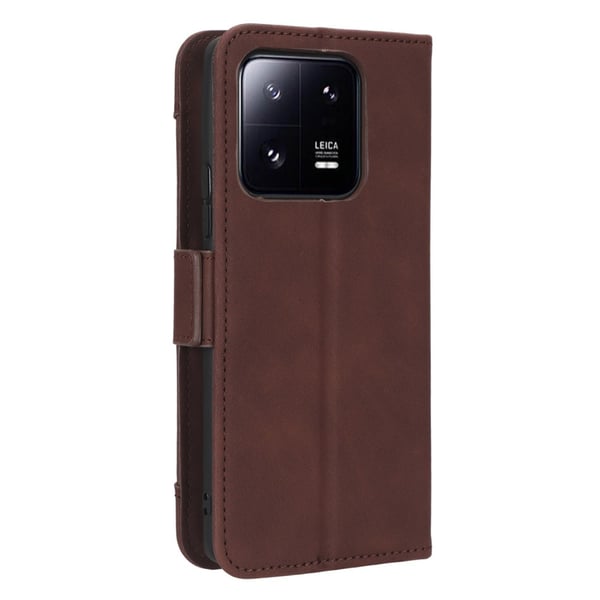 SKALO Xiaomi 13 5G 6-RUM Pungetaske - Brun