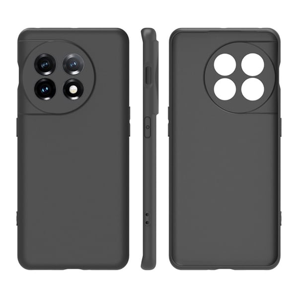 SKALO OnePlus 11 5G Matte Black Ultra-tynd TPU Cover