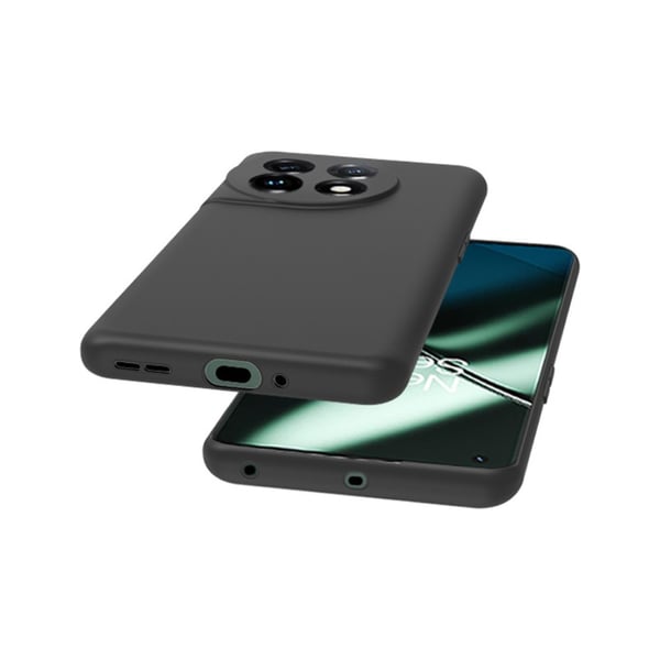 SKALO OnePlus 11 5G Matte Black Ultra-tynd TPU Cover
