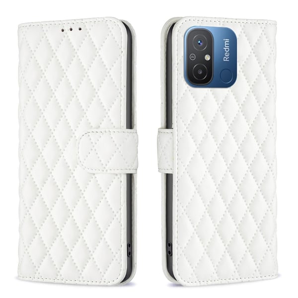 SKALO Xiaomi Redmi 12C 4G BINFEN COLOR Quiltet Pung - Hvid