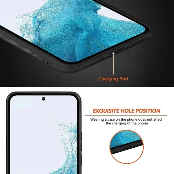 SKALO Samsung A54 5G Snakeskin PU-læder Hybrid Cover - Grå