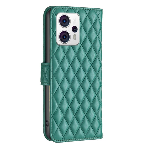 SKALO Motorola Moto G23 4G BINFEN COLOR Quiltet Pung - Grøn