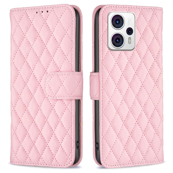 SKALO Motorola Moto G23 4G BINFEN COLOR Quiltet Pung - Pink