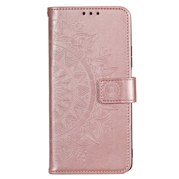 SKALO Motorola Moto E13 4G Mandala Flip Cover - Rosa guld