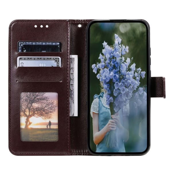 SKALO Motorola Moto E13 4G Mandala Flip Cover - Brun