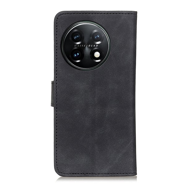 SKALO OnePlus 11 5G KHAZNEH Pungetui i PU-læder - Sort