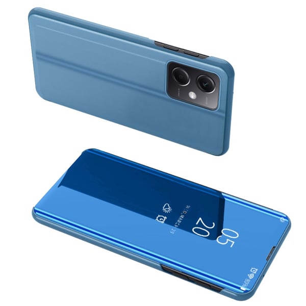 SKALO Xiaomi Redmi Note 12 Pro 5G Clear View Mirror Etui - Blå
