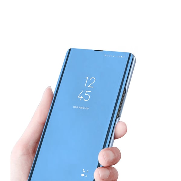 SKALO Xiaomi Redmi Note 12 Pro 5G Clear View Mirror Lompakko - Sininen